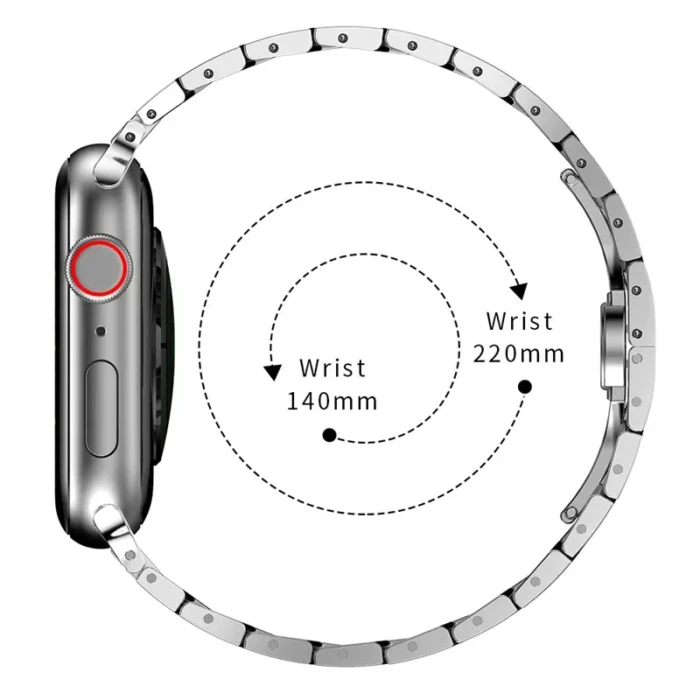 Correa de Metal de Color titanio de lujo para Apple Watch Ultra 2 Band 49mm 45mm 44mm 41mm pulsera de acero inoxidable Iwatch 9 8 7 6 5 SE - Image 3