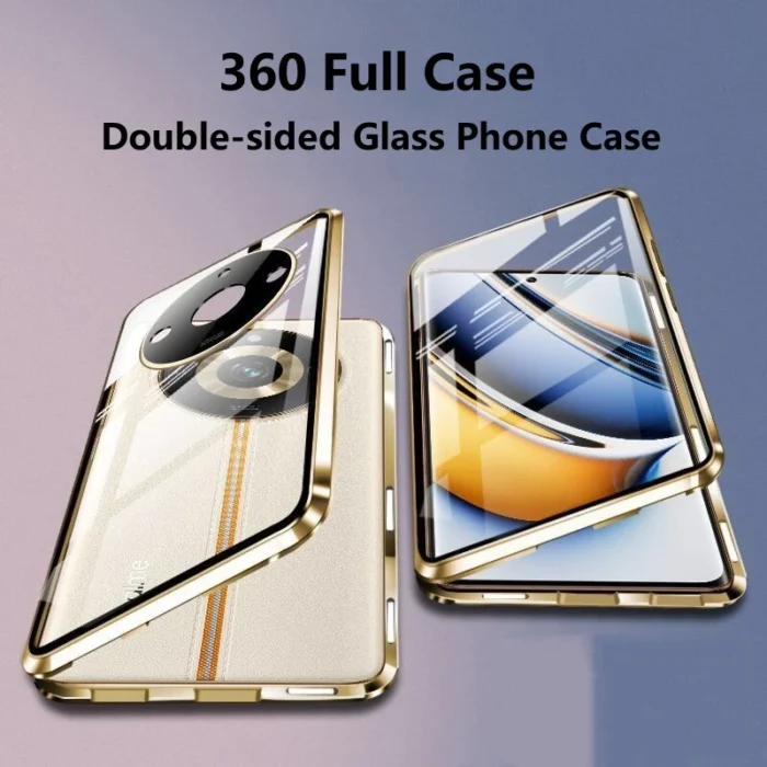360 Full Case For Realme 11 Pro Plus Case Double Sided Magnetic Adsorption Tempering Glass Protection Cover For Realme 11Pro 5G - Image 1