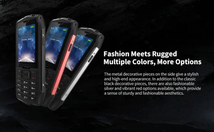 HAMTOD H3 Rugged Phone 2.8 inch HD Screen Quad-core 2000mAh Battery 0.3MP Camera 4G VoLTE - Image 4