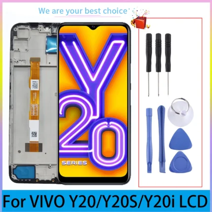Para VIVO Y20 Y20S Y20I pantalla LCD original con marco pantalla táctil V2027 V2032 V2029 conjunto de digitalizador