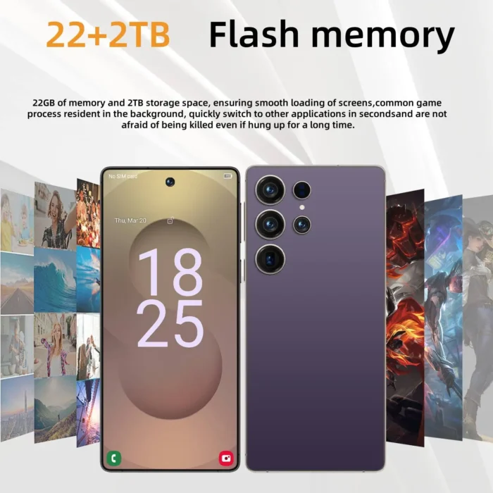 HOT 2025 new S25 Ultra original intelligent 5G dual card dual standby Android 14 system global version phones 8000mAh battery - Image 3