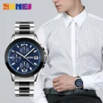 SKMEI 9126 Relogio Masculino Business Mens Watches Top Brand Luxury Watch Men 3Bar Waterproof Casual Quartz Wristwatches - Image 4