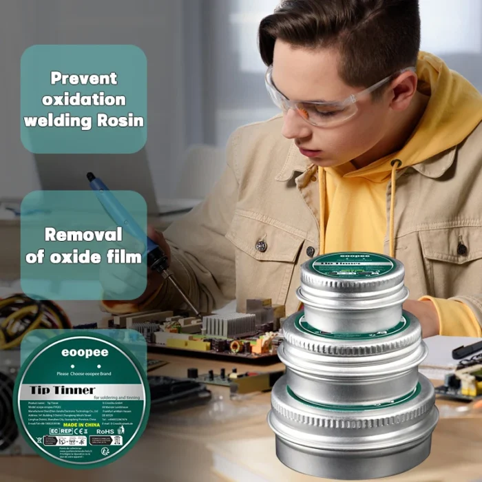 Soldering Tip Tinner Cleaner Oxide Removal Cleaner Lead Free Oxidation Cleaning Paste for Enhanced Solder Performance 10g-60g - Image 5