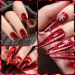 7ml Red Series Cat Magnetic Gel Nail Polish Sparkle Glitter Semi Permanent Nail Art UV Gel Varnish Manicure For Valentines Nails - Image 6