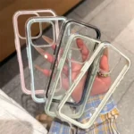 For Redmi Note 14 13 11 Pro Plus 12 Turbo Pro 11S Pro+ 5G 4G Phone Case Simple Solid Color Border Couple Candy Color Soft Cover - Image 2
