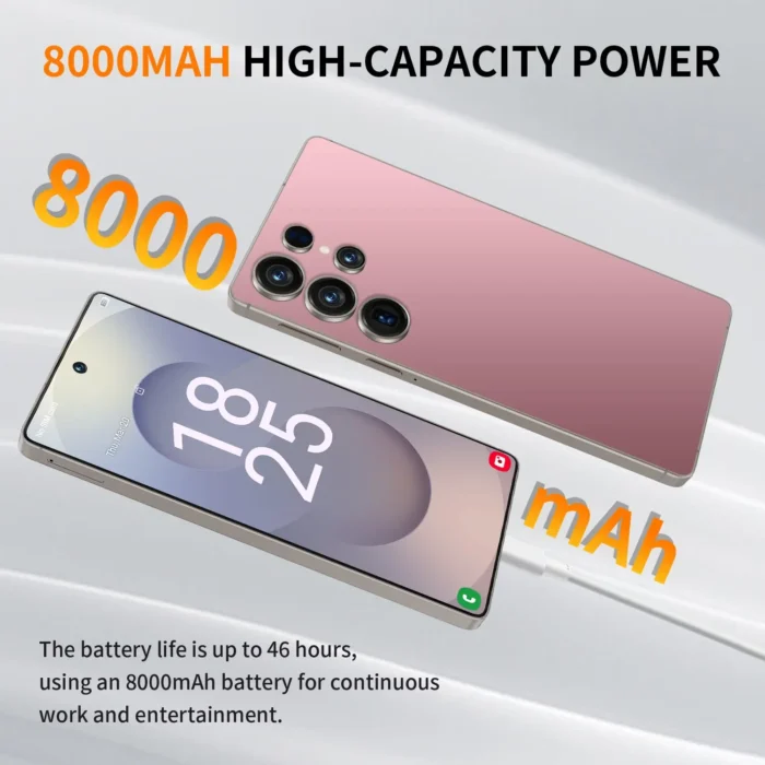 HOT 2025 new S25 Ultra original intelligent 5G dual card dual standby Android 14 system global version phones 8000mAh battery - Image 4
