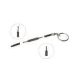 Eyeglass Screwdriver Portable Stainless Steel 3 In 1Keychain Screwdriver Eyeglass Sunglasses Watch Screwdriver Repair Kit Tools - Image 3
