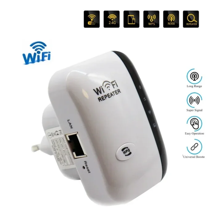 300Mbps WiFi Repeater Amplifier WiFi Extender WiFi Booster Signal 802.11N Long Range Wireless Wi-Fi Access Point - Image 2