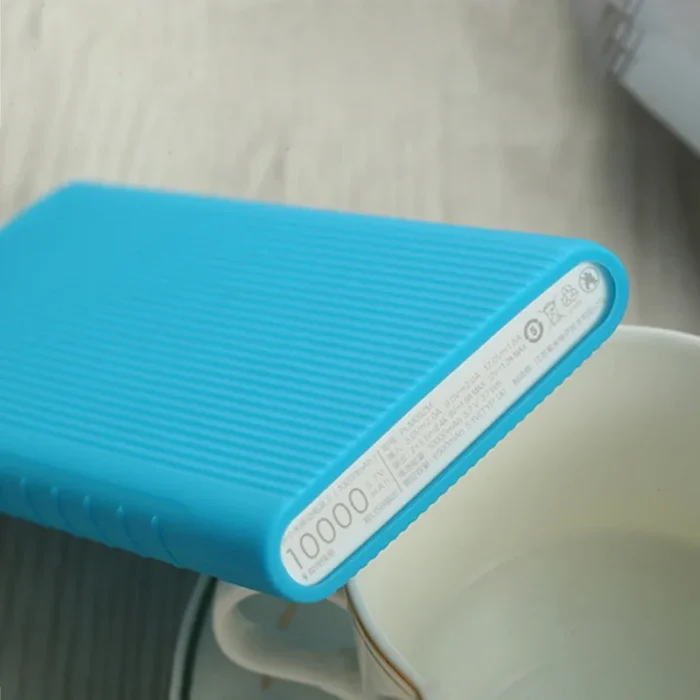 Protector Case Cover for New Xiaomi Power Bank 2 10000 MAh Dual USB Port Silicon Skin Shell Sleeve for Power Bank Model PLM09ZM - Image 4