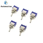 5Pcs Miniature Lever Toggle Switch Single Pole Double Throw ON-OFF-ON /ON-ON 120VAC 6A 1/4 Inch Mounting MTS-102 103 202 203 - Image 4