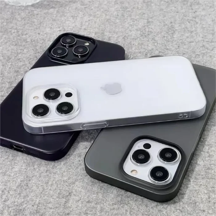 Funda de teléfono de PC dura mate ultrafina de lujo para iPhone 16 15 14 13 12 Pro Max 14 Plus cubierta de parachoques delgada translúcida a prueba de golpes - Image 6