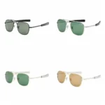 Vintage Look AO Pilot Sunglasses Retro Green Lens Luxury Sunglasses Optical Glass Lens Male Design Fashion Accessory - Image 4