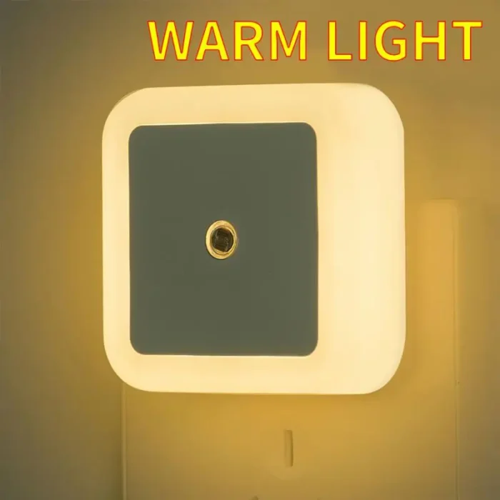 LED Night Light Mini Light Sensor Control 110-240V EU US UK Plug Nightlight Lamp For Children Kids Living Room Bedroom Lighting - Image 2