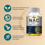 Nac Supplement 1200mg Per Serving || 240 Capsules, N-acetyl Cysteine With Quercetin || Double Strength - Support For Immune, Liv - Image 3