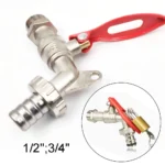 Durable With Lock Garden Hose Faucet 1/2 Inch 3/4 Inch Zinc Alloy Lockable Faucet Replacement Garden Tools Thread Water Tap