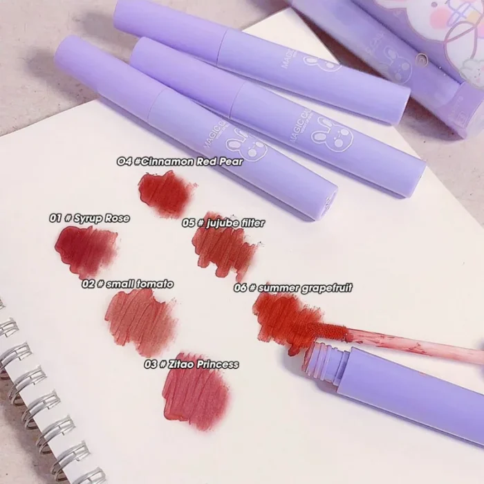 5/6pcs Cute Matte Lip Gloss Set Waterproof Long Lasting Nude Red Sexy Velvet Liquid Lipstick Non Sticky Cup Lips Makeup Cosmetic - Image 5