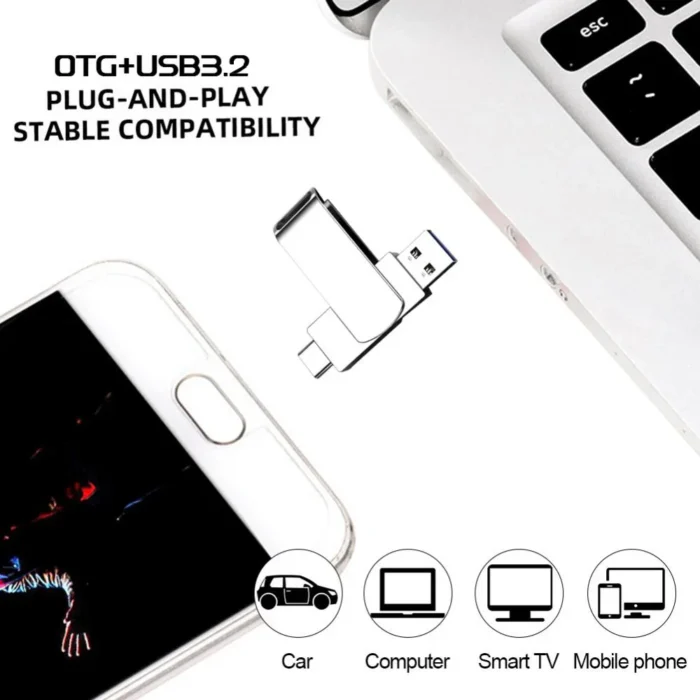Xiaomi USB 3.2 16TB USB Flash Drive Memory Type-c 2-In-1 8TB 16TB OTG Pendrive 4TB High Speed Flash Disk 2TB For Computer Laptop - Image 3