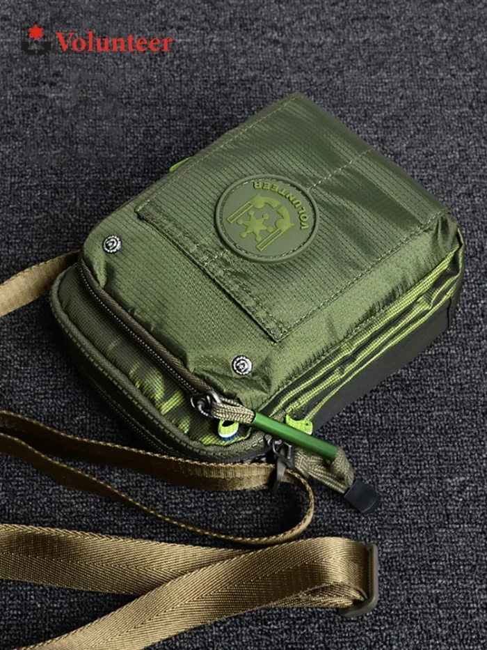 Volunteer Crossbody Bags for Men Fashion Waterproof Phone Oxford Cloth Casual Small Messenger Men's Shoulder Sling Bag 1652-11 - Image 1