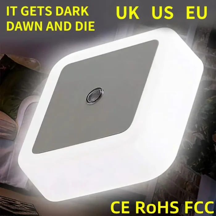 LED Night Light Mini Light Sensor Control 110-240V EU US UK Plug Nightlight Lamp For Children Kids Living Room Bedroom Lighting - Image 3