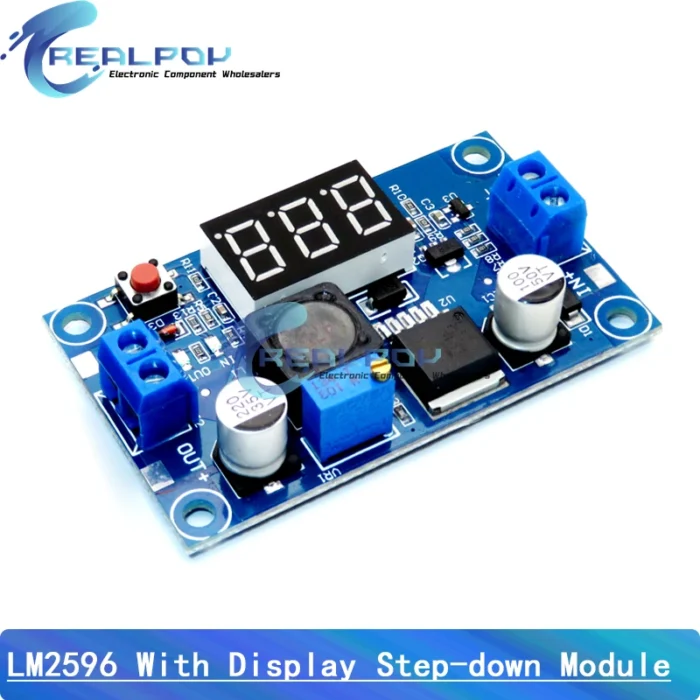 LM2596 DC DC Step Down Converter Voltage Regulator LED Display Voltmeter 4.0~40 to 1.3-37V Buck Adapter Adjustable Power Supply - Image 1