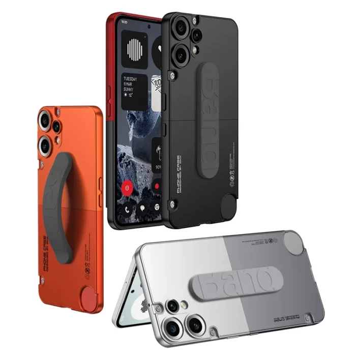 GKK Original Case For Nothing CMF Phone 2 Pro Case 2 in 1 Colour Clash Liquid Silicone Wrist Plastic Cover For CMF Phone 2Pro - Image 2