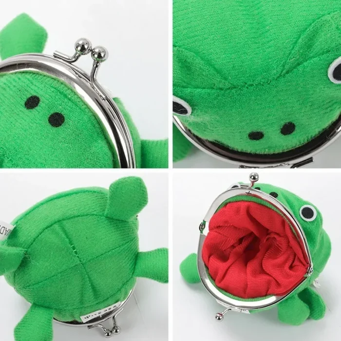 1PCS Frog Wallet Anime Cartoon Wallet Coin Purse Plush Wallet Cute Purse Coin Cosplay Anime Props Accessories - Image 2