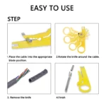 1PC Wire Stripper Knife Crimper Pliers Crimping Tool Cable Stripping Wire Cutter Multi Tools Cut Line Multifunctional Hand Tools - Image 4