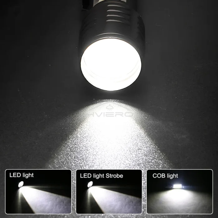 Flashlight Battery Charge Mini Led 5W Focus Adjustable Side Lamp Convenient Waterproof T6 Light Ultra Bright For Camping Hiking - Image 4