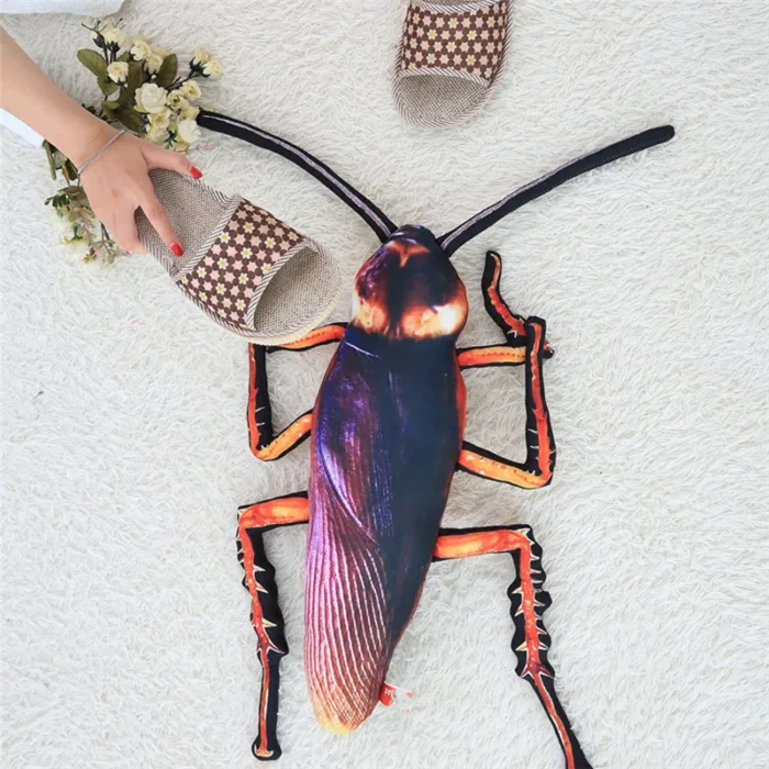 35/55cm Creative Simulation 3d Cockroach Pillow Funny Tricky Spoof Insect Plush Toy For Kids Boys And Girls Halloween Gift - Image 2