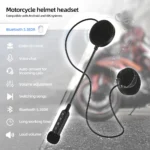 BT30S Motorcycle Helmet Headset Wireless Earphone Handsfree Call Kit Stereo Anti-interference for Rider Moto MP3 Music Player - Image 2