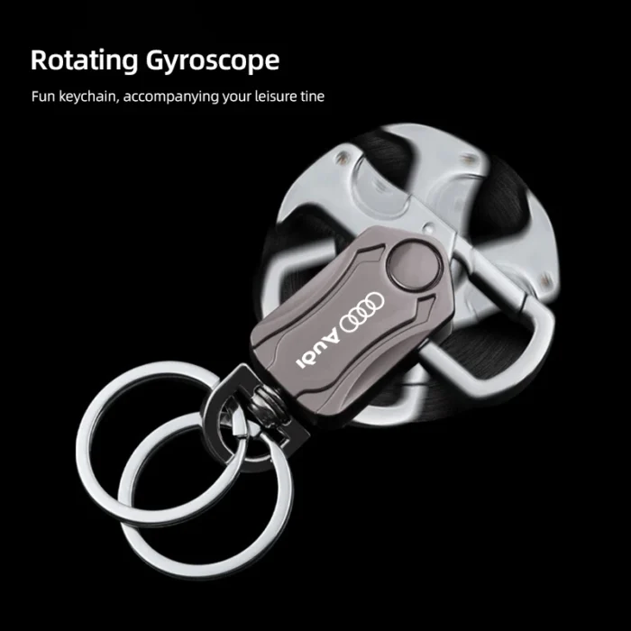Llavero giroscópico con logotipo de coche, llavero multifuncional para Audi S-line A3 A4 A6 A5 Q5 A1 Q7 Q3 Q2 Q8 A7 A8 TT S1 SQ5 RSQ3 - Image 3