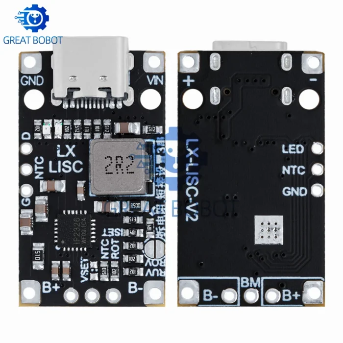 BS Type-C USB 2-3S BMS 15W 8.4V 12.6V 1.5A Lithium Battery Charging Module With Balanced Support Fast Charge With Indicator - Image 4