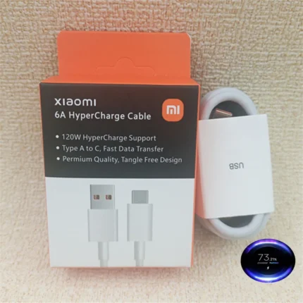 Original Xiaomi 6A HyperCharge Usb Type C Cable 120W 90W Turbo Fast Charging For 15 14T 13 12S Ultra Pro Redmi Note 13 14 K80