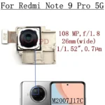 Rear Camera For Xiaomi Redmi Note 9 Pro 5G M2007J17C Main Ultrawide Macro Depth Back Front Camera Module Spare Parts - Image 3