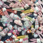 19Pcs Suit Hello Kitty Hair Clip Hairpin for Girls Children's Cinnamoroll Hello Kitty Accessories Hairpin Bb Clip Girls Gifts - Image 6
