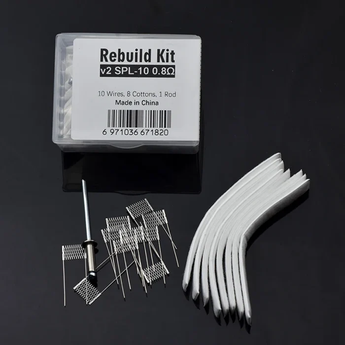 1 Set DIY Rebuild Kit V2 Spl-10 0.6/0.8ohm Spl-10 1.0/1.2ohm Mesh Coil Resistance Replacement Accessories Tool - Image 2