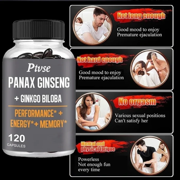 Taoters Korean Ginseng And Ginkgo Capsules Promote Strength Endurance Performance, High Performance And - Image 3