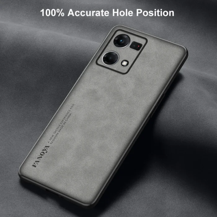 Luxury PU Leather Case For OPPO Reno 8 Pro Plus 7 4G 7 Lite 7Z 8Z 5G Cover Matte Silicone Protection Phone Case For OPPO F21 Pro - Image 5