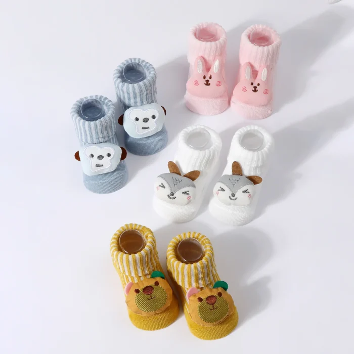 0-6M Cute Lovely Short Baby Socks Children Sock Cartoon Animal Girls Cotton Breathable Cute Newborn Boy Infant Short Sock - Image 4