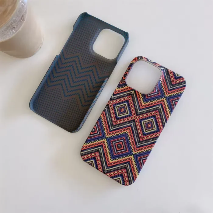 Business Carbon Fiber Pattern Case for iPhone 16 15 14 Plus 13 12 11 Pro Max Shockproof Hard Plastic Retro Frameless Armor Cover - Image 6