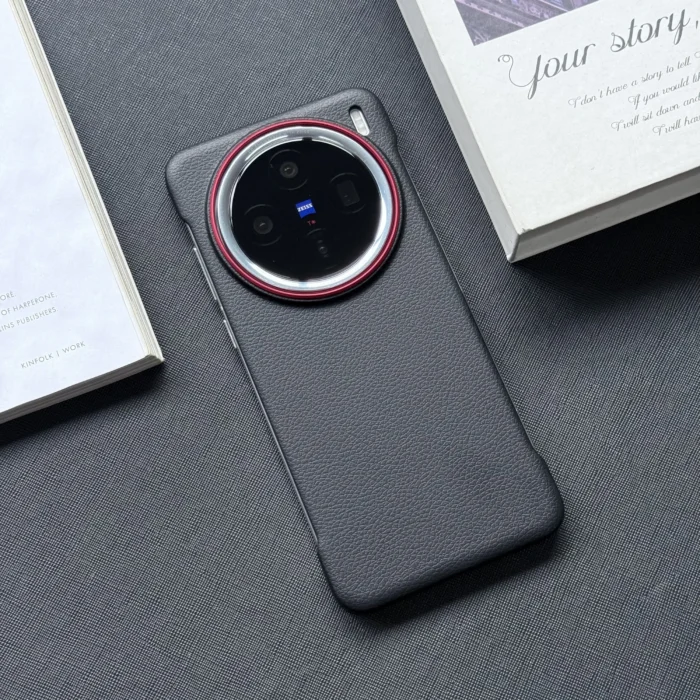 Case For VIVO X200 Pro X200mini Luxury Leather Litchi Grain Frameless Cover For VIVO X 200 Thin and Light Shockproof Shell Funda - Image 2