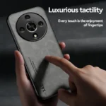 KEYSION Luxury Retro Leather Case for HONOR X9b 5G X9A 5G Soft Silicone Shockproof Phone Back Cover for Huawei Magic 6 5 Lite 5G - Image 5