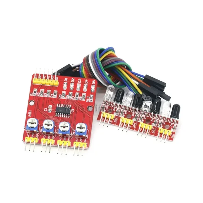 F233-01 Four-way infrared tracing / 4 channel tracking module / transmission line / obstacle avoidance / car / robot sensors - Image 3