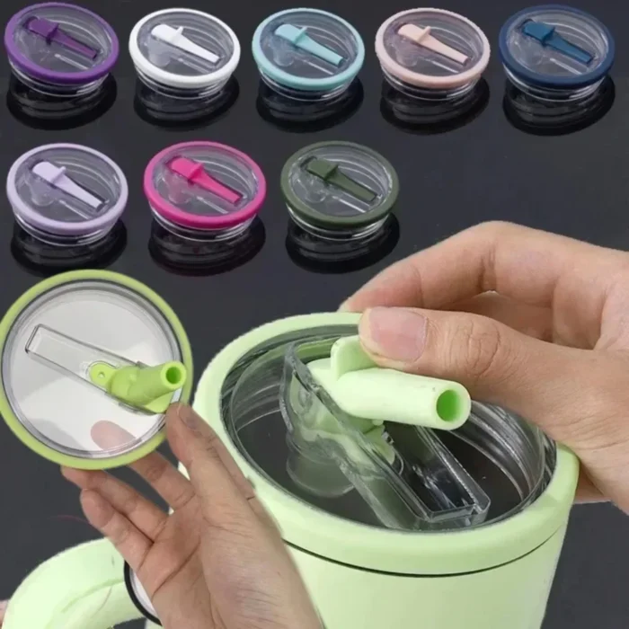 40oz for Stanley Spill-proof Cup Cover Creative Spiral Straw Cover Replaceable Environmental Protection Cup Cover Cup Accessorie - Image 2