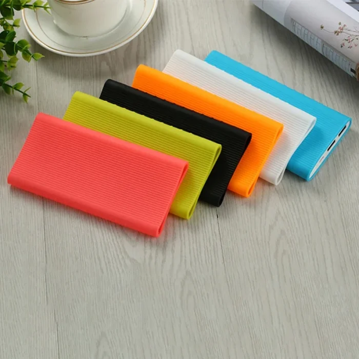 Protector Case Cover for New Xiaomi Power Bank 2 10000 MAh Dual USB Port Silicon Skin Shell Sleeve for Power Bank Model PLM09ZM - Image 2