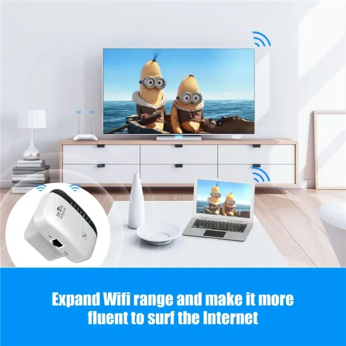 300Mbps Wireless WIFI Repeater 24G WiFi Signal Extender Wireless WiFi Amplifier 802.11N Long Range WiFi Booster for PC Laptop TV - Image 2