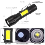 Flashlight Battery Charge Mini Led 5W Focus Adjustable Side Lamp Convenient Waterproof T6 Light Ultra Bright For Camping Hiking - Image 6
