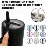 40oz for Stanley Spill-proof Cup Cover Creative Spiral Straw Cover Replaceable Environmental Protection Cup Cover Cup Accessorie - Image 3