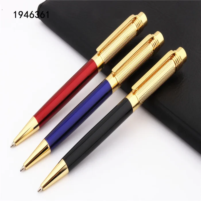 Luxury quality 856 Golden Senior Gift pens Student school Business office Ballpoint Pens New - Image 2