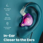 X2 Pro 3.5mm Detachable Wired Headphones Double Dynamic HiFi Earphone Bass Headset Stereo Musician Monitor Earbuds Sport Running - Image 4